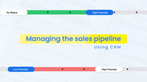 A sales pipeline on CRM is a visual representation for the lead's journey along a purchasing operation