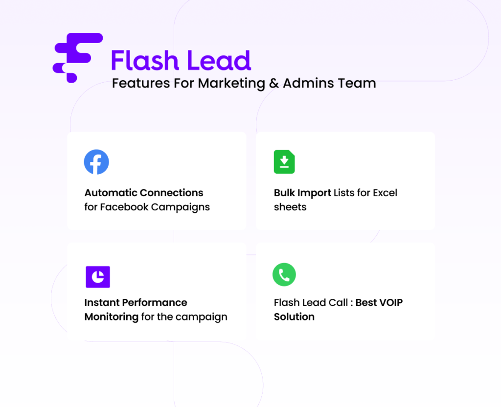 Flash Lead Features