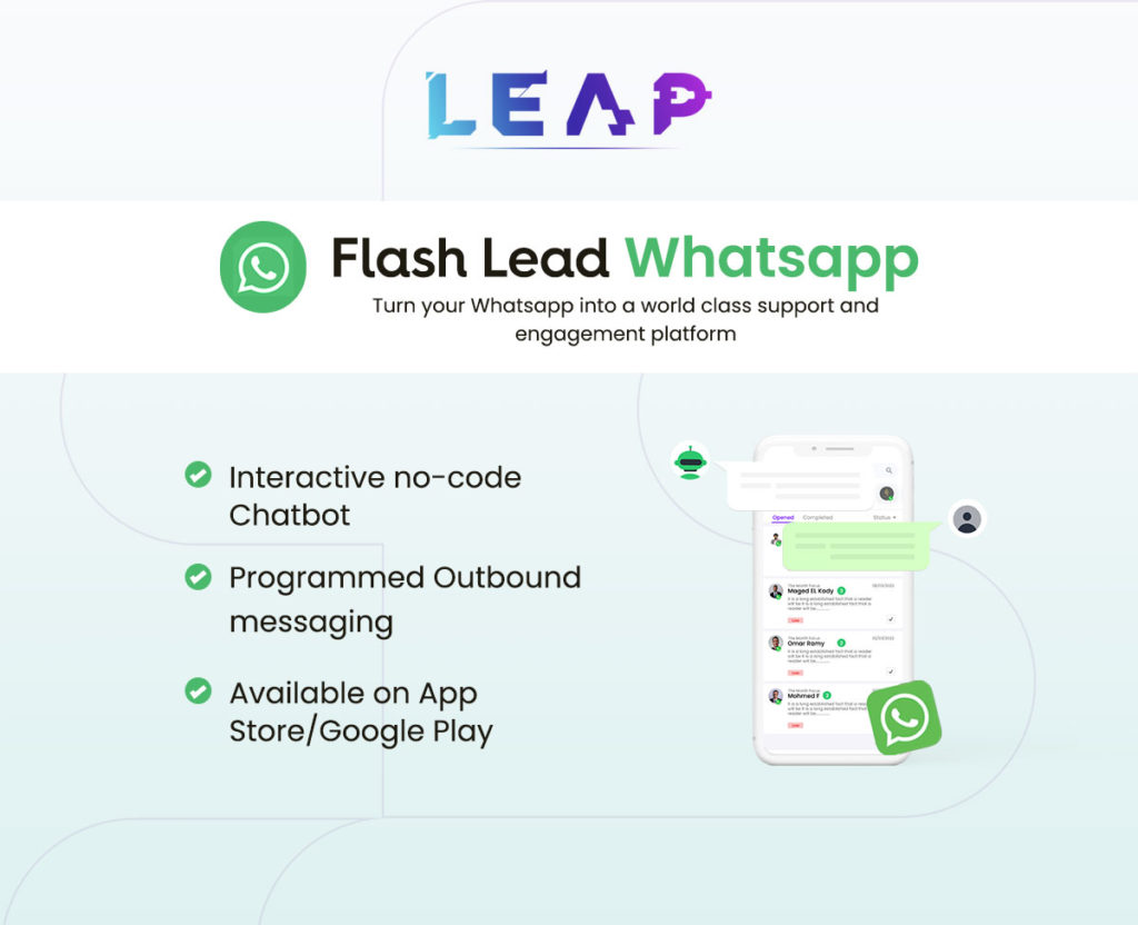 Flash Lead WhatsApp in leap